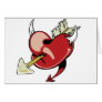 Arrow Through Devil Heart Card
