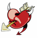 Arrow Through Devil Heart photo sculptures