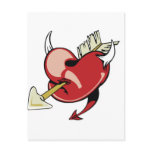 Arrow Through Devil Heart postcards