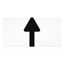 arrow up icon photo greeting card