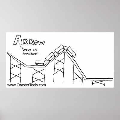 Arrow- We're in Transition Print by coastertools