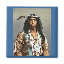Arrowmaker - An Ojibwa Brave1903 Refrigerator Magnet