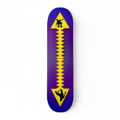 ARROWS AND SKATERS CUSTOM SKATEBOARD by dgpaulart