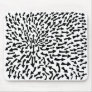 Arrows - Black on White Mouse Pads