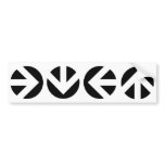 arrows. bumper stickers