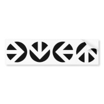 arrows. bumper stickers