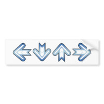 Arrows Bumper Sticker