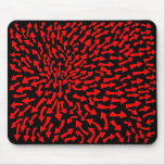 Arrows - Red on Black Mousepads