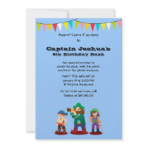 Arrr! Pirates Birthday Party Custom Invitation