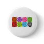 art  abstract illustration pinback buttons