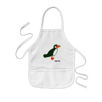Art Apron: Classic Cornish John Dyer Puffin by johndyergallery