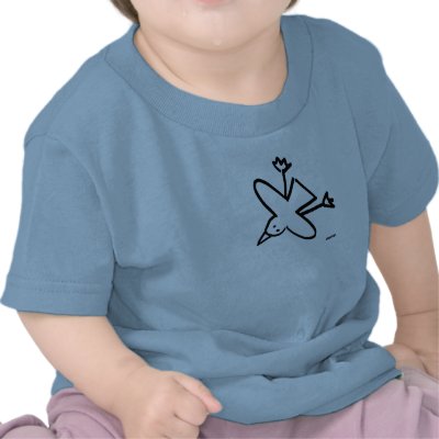 Art Baby: John Dyer Seagull Drawing Tshirt by johndyergallery