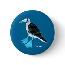 Art Badge Button: John Dyer Blue Footed Boobie