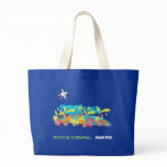 Art Bag: John Dyer Tropical Cornwall. Blue Eco Bag