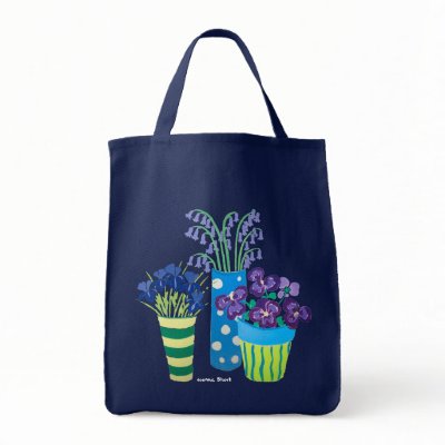 Art Bag: Lots of Pots of Flowers Gardeners' Bag by johndyergallery