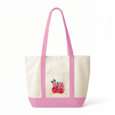 Art Bag: Tropical Hibiscus Flowers by johndyergallery