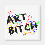 Art Bitch Fridge Magnet