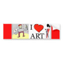 Art bumper stickers