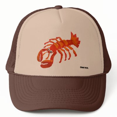 Art Cap: Cornish Padstow Lobster Hats by johndyergallery