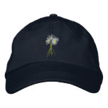 Art Cap: Flower Bunch. Cornish White Moon Daisies Baseball Cap