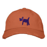 Art Cap: Purple Bella Scotty Dog and Signature Baseball Cap