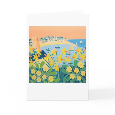 Art Card: A Burst of Daffodils, St. Ives by johndyergallery