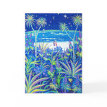 Art Card: Beach Cottage Garden Love