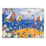 Art Card: Beachy Treats. Sunbathers and Sailing cards