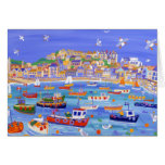 Art Card: Boats in the Harbour, St Ives Cornwall cards