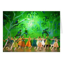 Art Card: Emerald Parrots. Ballet Menton.