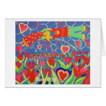 Art Card: Temptation in the Tulips. Valentine's
