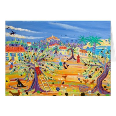 Art Card: The Olive Route. Carol Drinkwater by johndyergallery