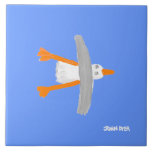 Art Ceramic Tile: John Dyer Flying Seagull