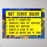 ART CLASS RULES POSTER