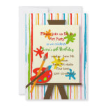 Art Crafts Painting Birthday Party Invitations