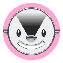 art deco animal face stickers