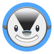 art deco animal face stickers
