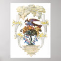 Art Deco Asian Influence Floral (4) posters