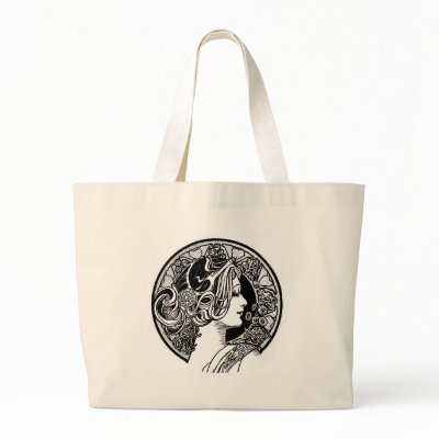 Art Deco Tote Bags by renee869hello