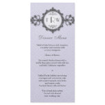 Art Deco Band Lilac Wedding Menu