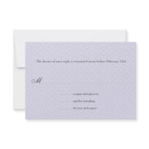 Art Deco Band Lilac Wedding Response