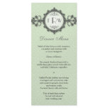 Art Deco Band Sage Wedding Menu