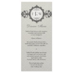Art Deco Band Taupe Wedding Menu