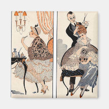 Art Deco Beauty Refrigerator Magnets