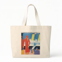 Art Deco Belgian Ferry Poster Tote Bag