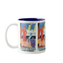 Art Deco Belgian Ferry Poster Coffee Mug
