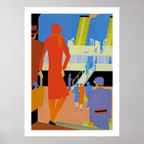 Art Deco Boarding Print