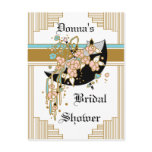 Art Deco Bridal Shower postcards