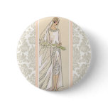 Art Deco Bride buttons