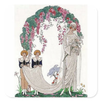 Art Deco Bride Sticker